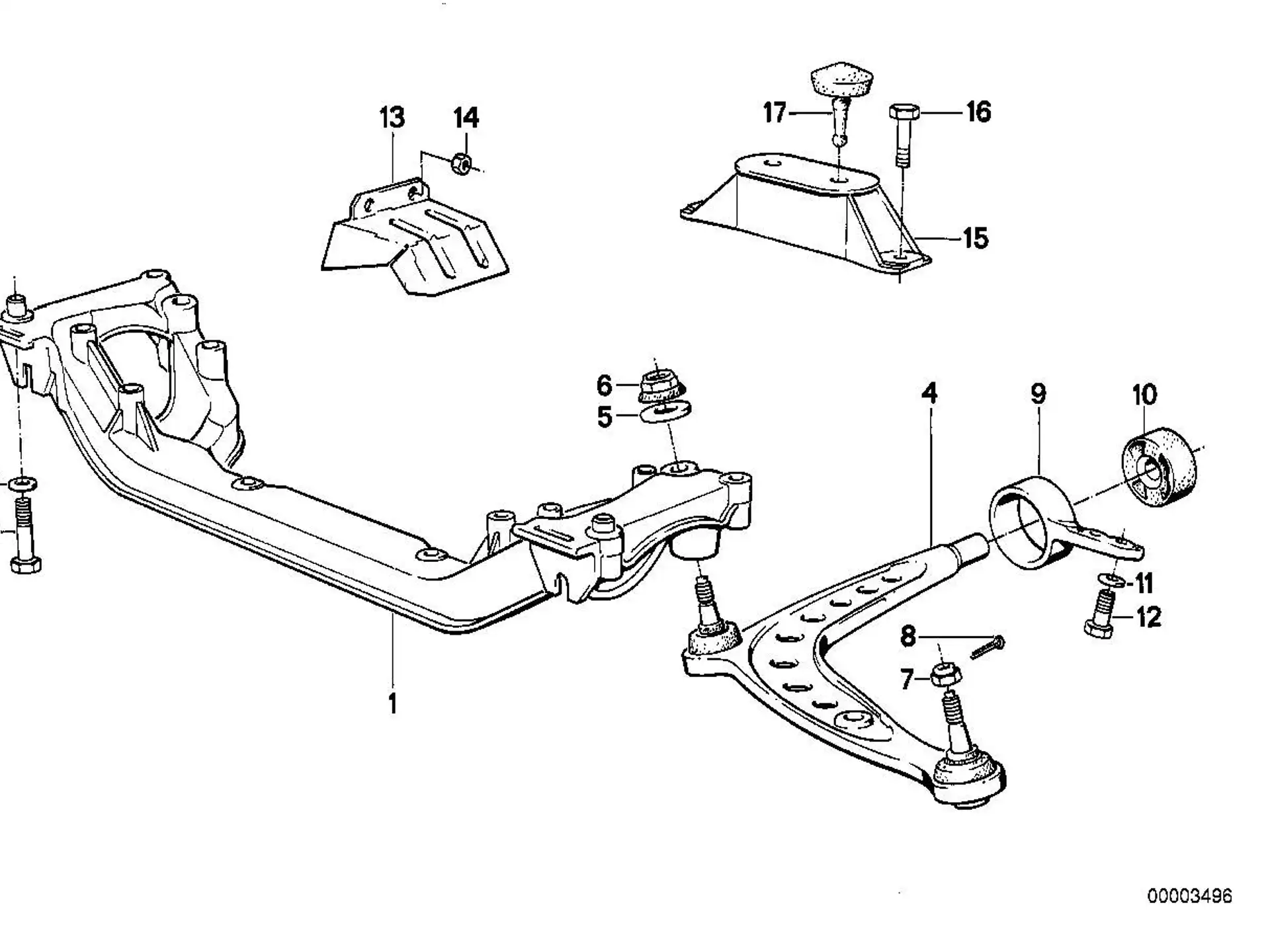 BMW Sechskantmutter selbstsichernd E24 E28 E30 E31 E32 E34 E36 E38 E39 E46 E52 E53 E61 E83 E90 E92 E93 31106769443