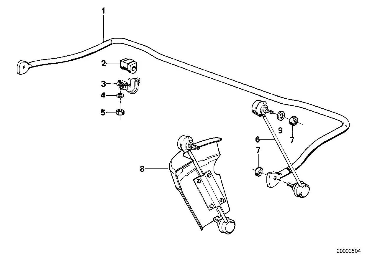 BMW Sechskantmutter selbstsichernd E30 E36 E12 E21 E23 E24 E28 E3