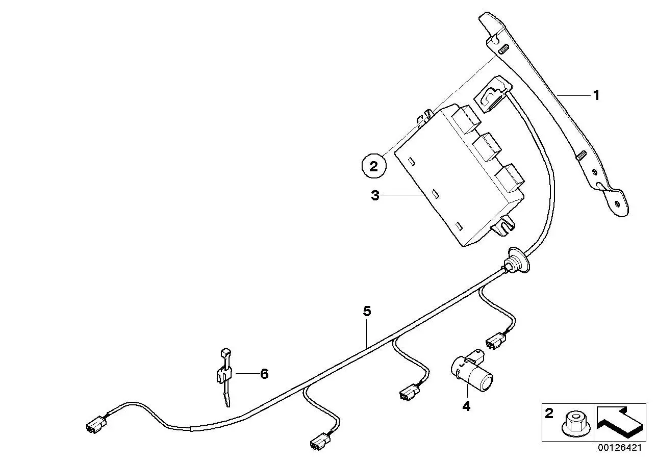 BMW Ultraschallsensor sterling grau E39 E60 E61 E63 E64 E85 E86 R
