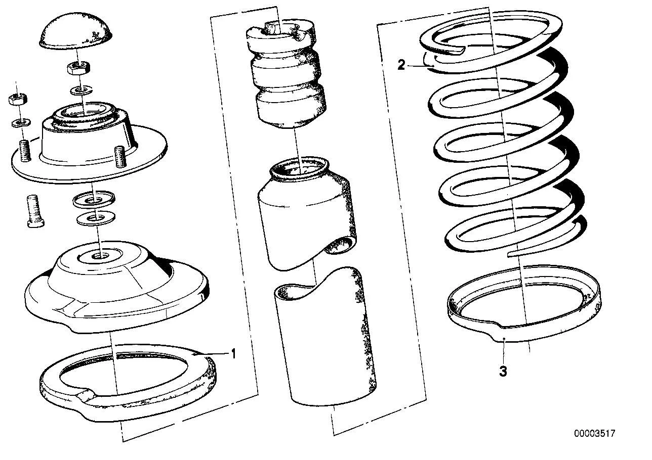 BMW Federunterlage E12 E21 E24 31331100636