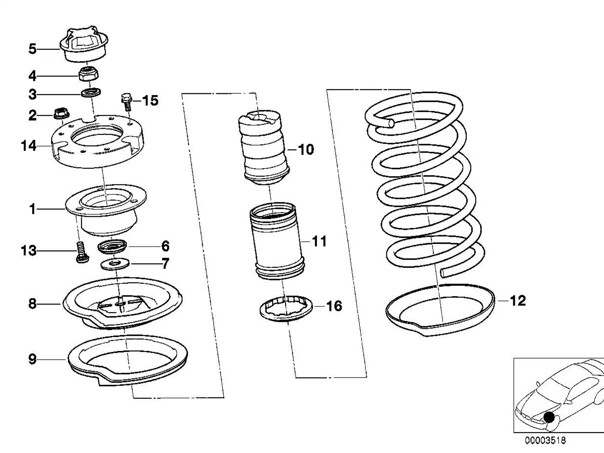 BMW Ring E31 E32 E34 31311132625