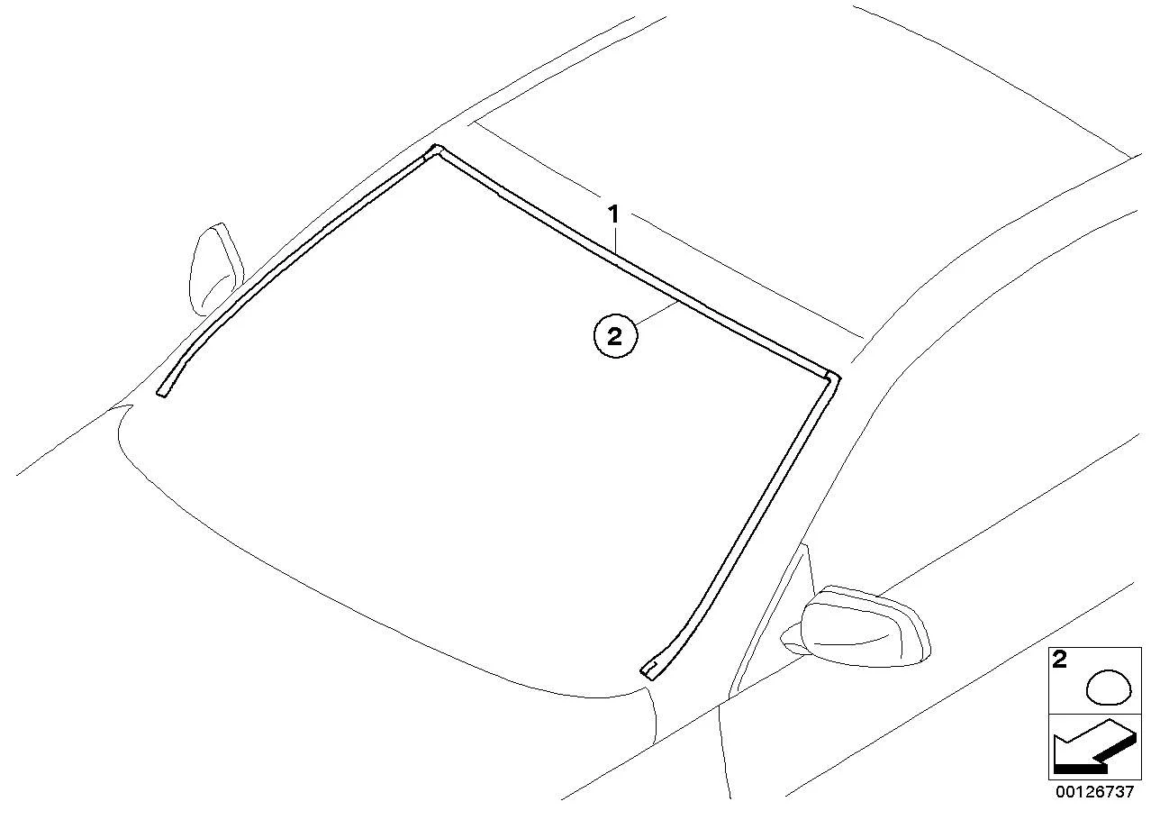 BMW Abdeckung Frontscheibe E63 E64 51317008911