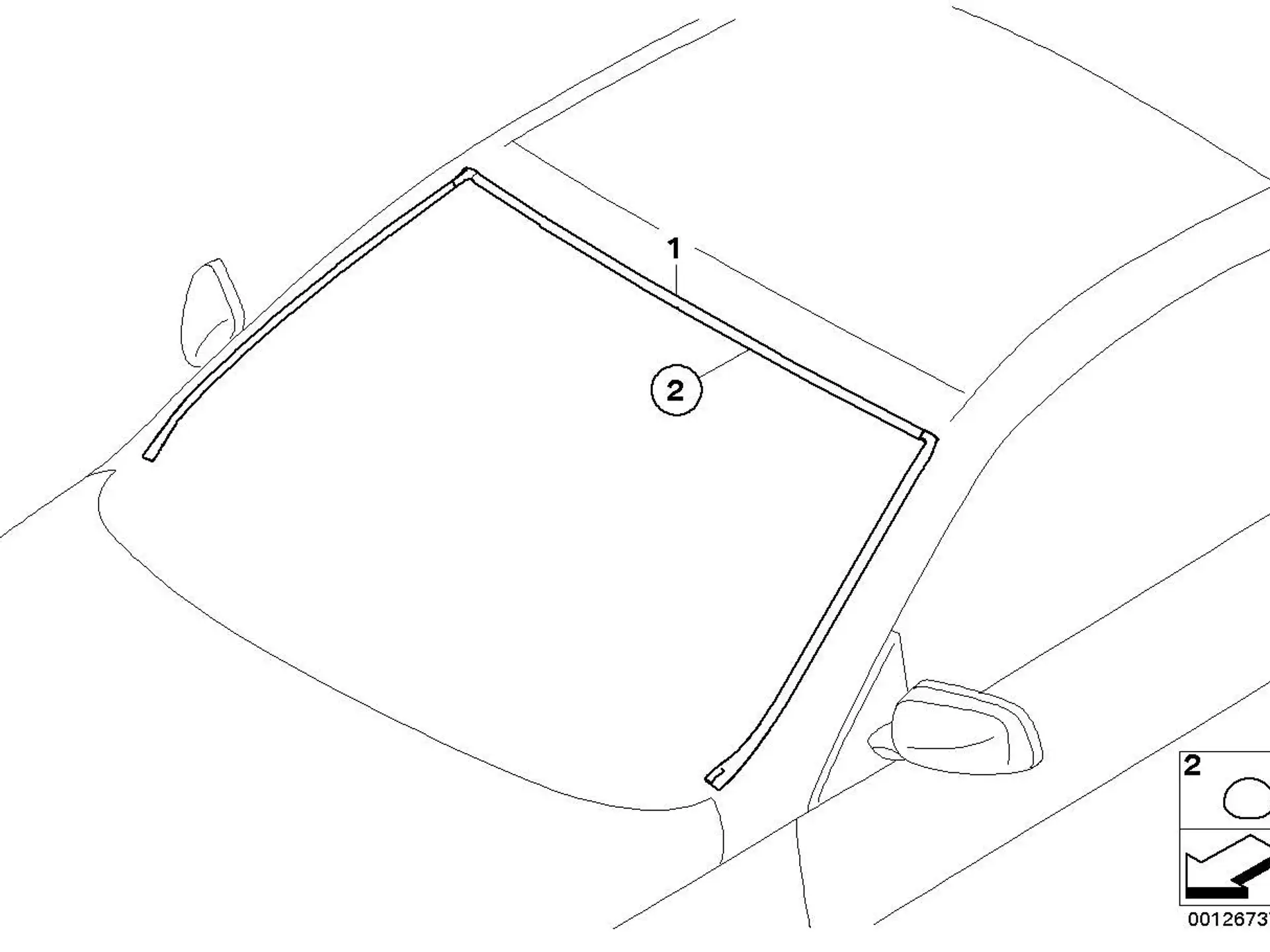 BMW Abdeckung Frontscheibe E63 E64 51317008911