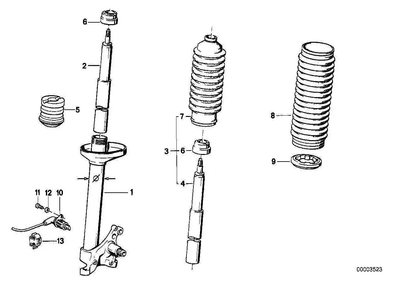 BMW Faltenbalg E24 E28 E30 31321128548 - Z1 E30, 5er E28, 6er E24