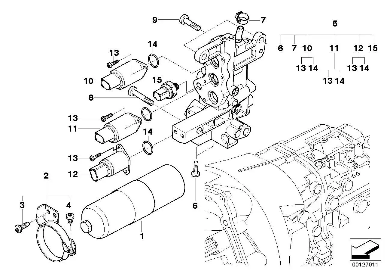 BMW Druckspeicher E46 23427507004