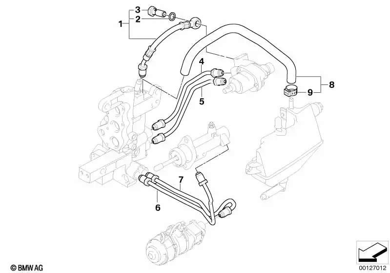 BMW Hydraulikleitung 23427507029 - Bildposition 07