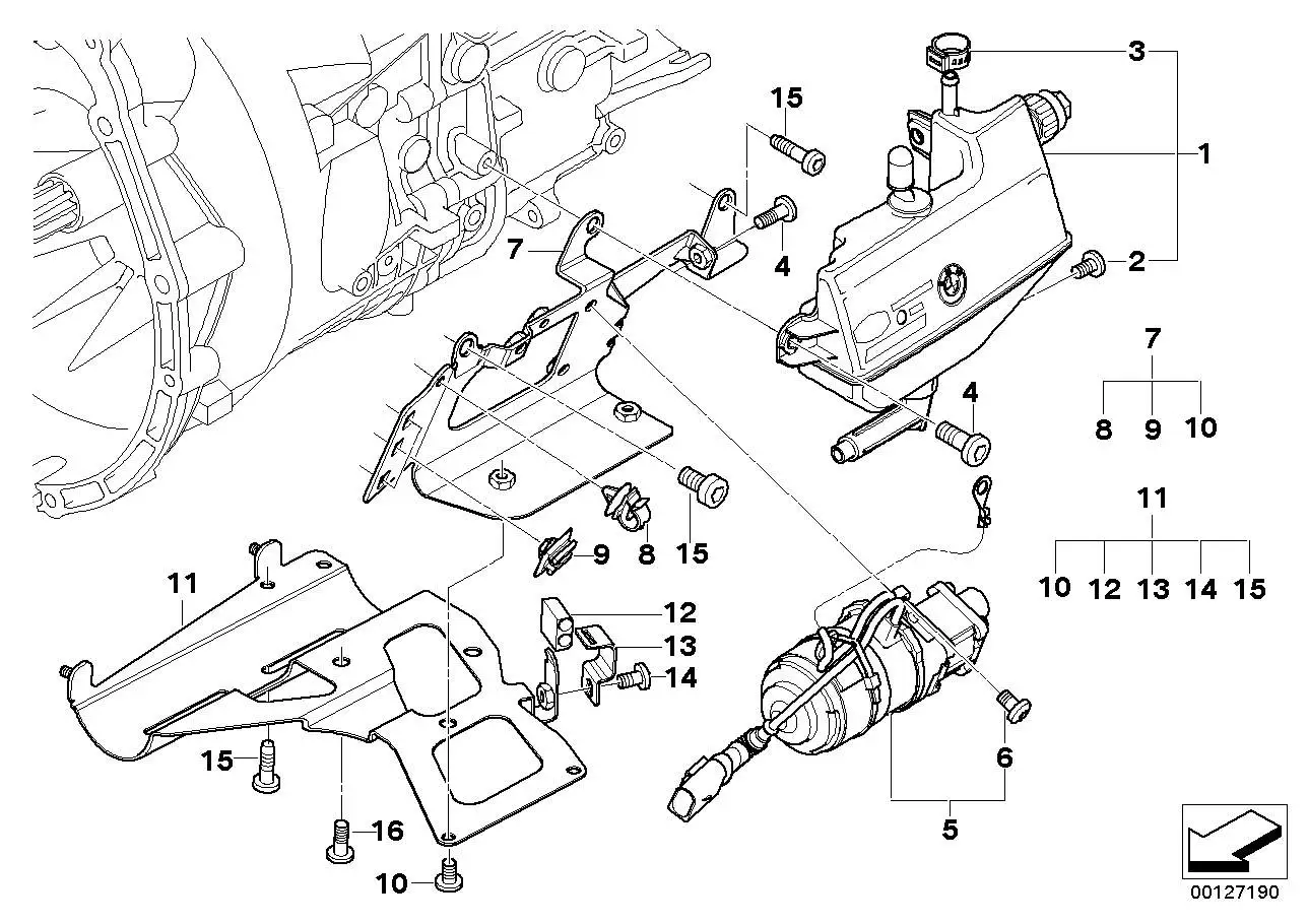 BMW Satz Hydraulikpumpe E46 23427594334