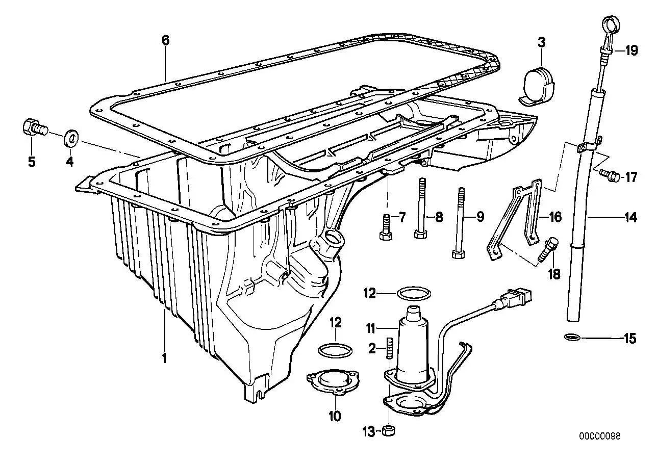 BMW Niveauschalter E34 12611748193 - Bildposition 11