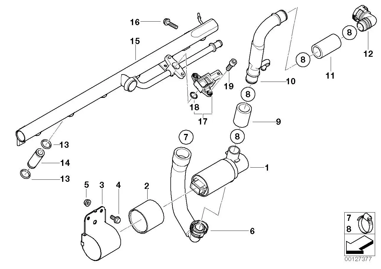 BMW Drucksensor E46 12528091765