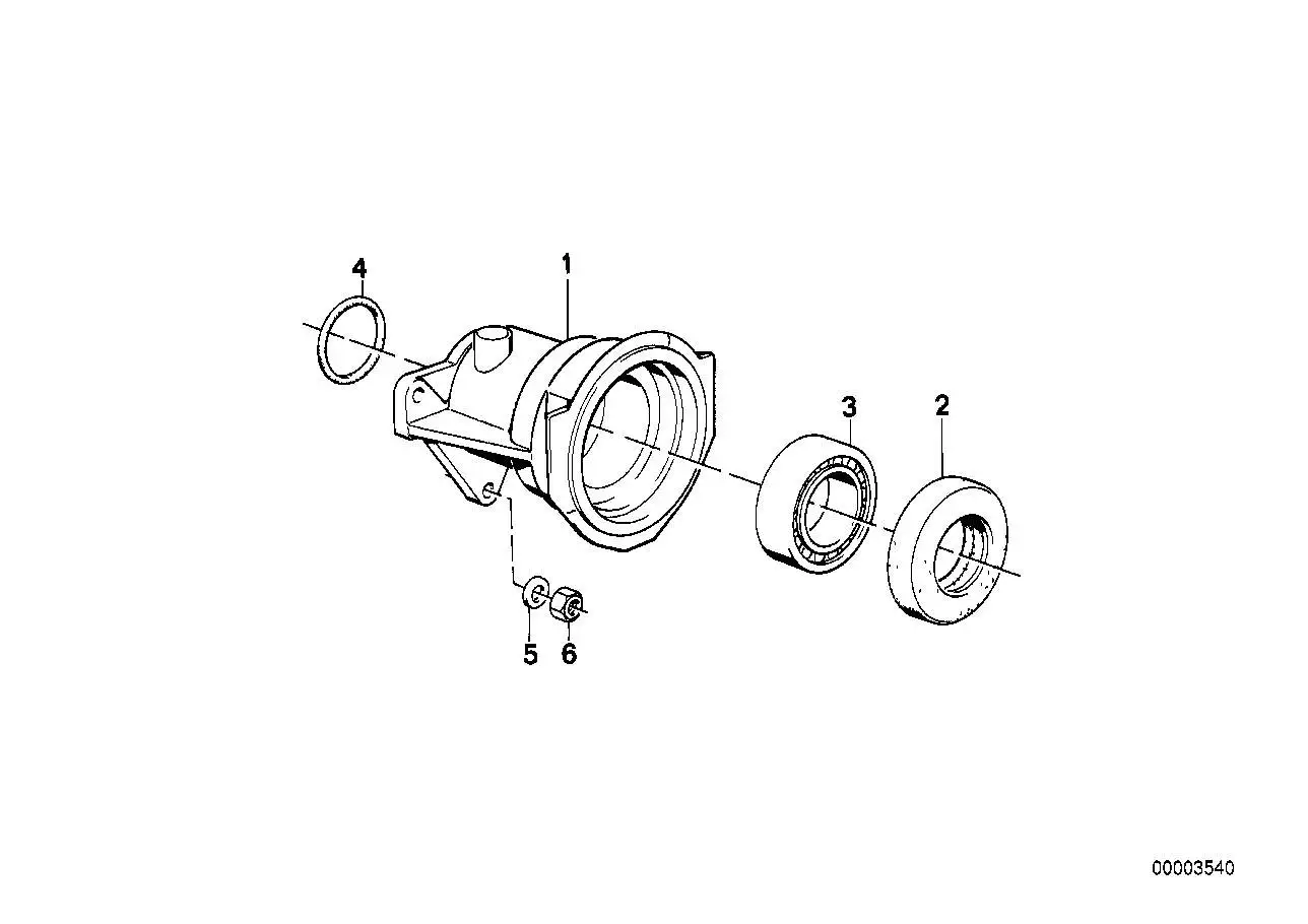 BMW Lagerbock E30 31531211281 - Z1 E30
