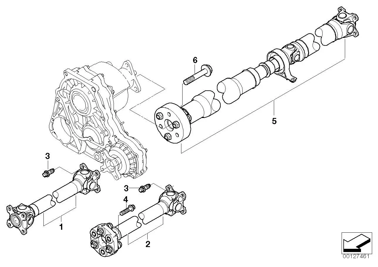 BMW Gelenkwelle vorn E46 26207525970