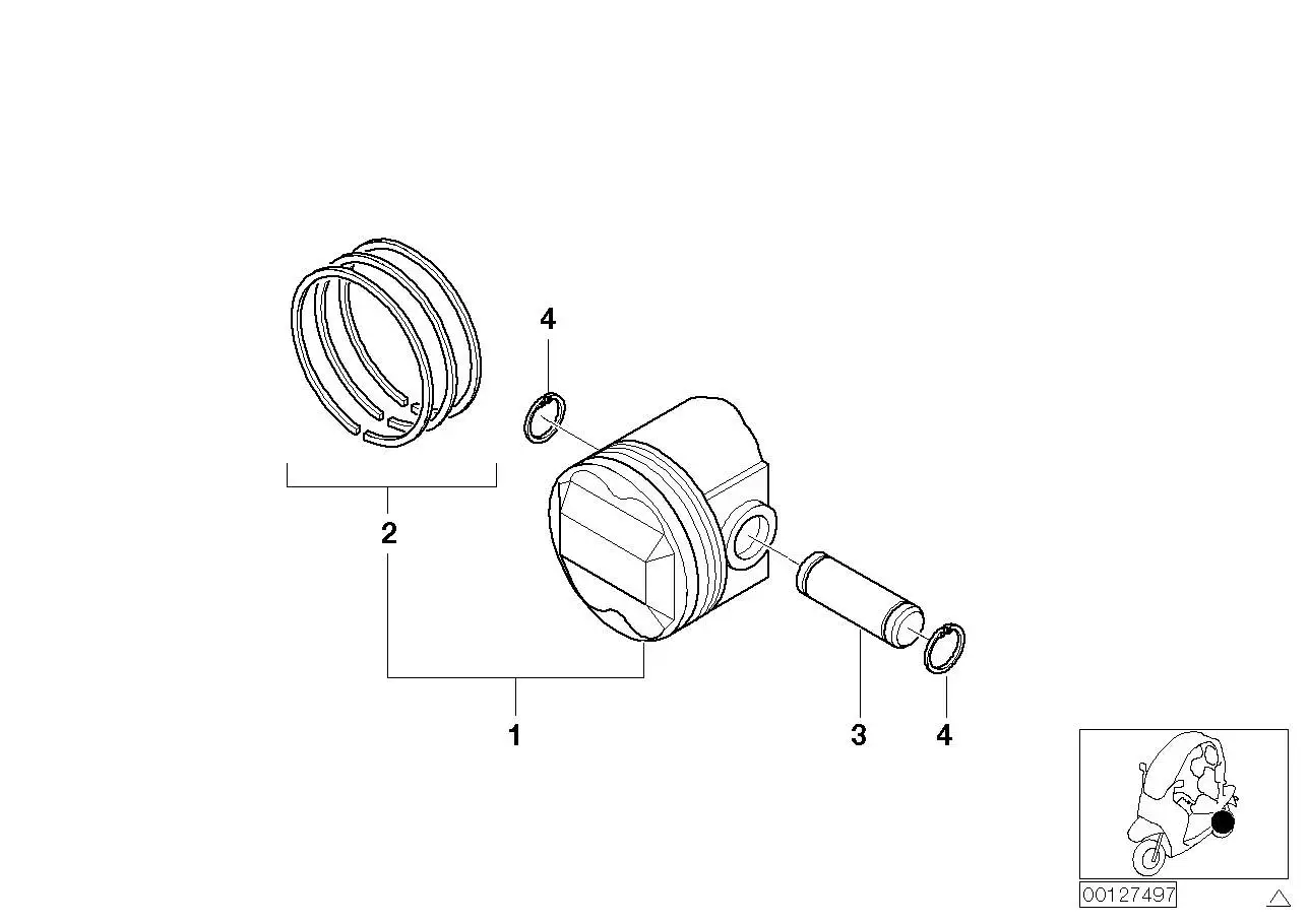 BMW Kolben 11257655639