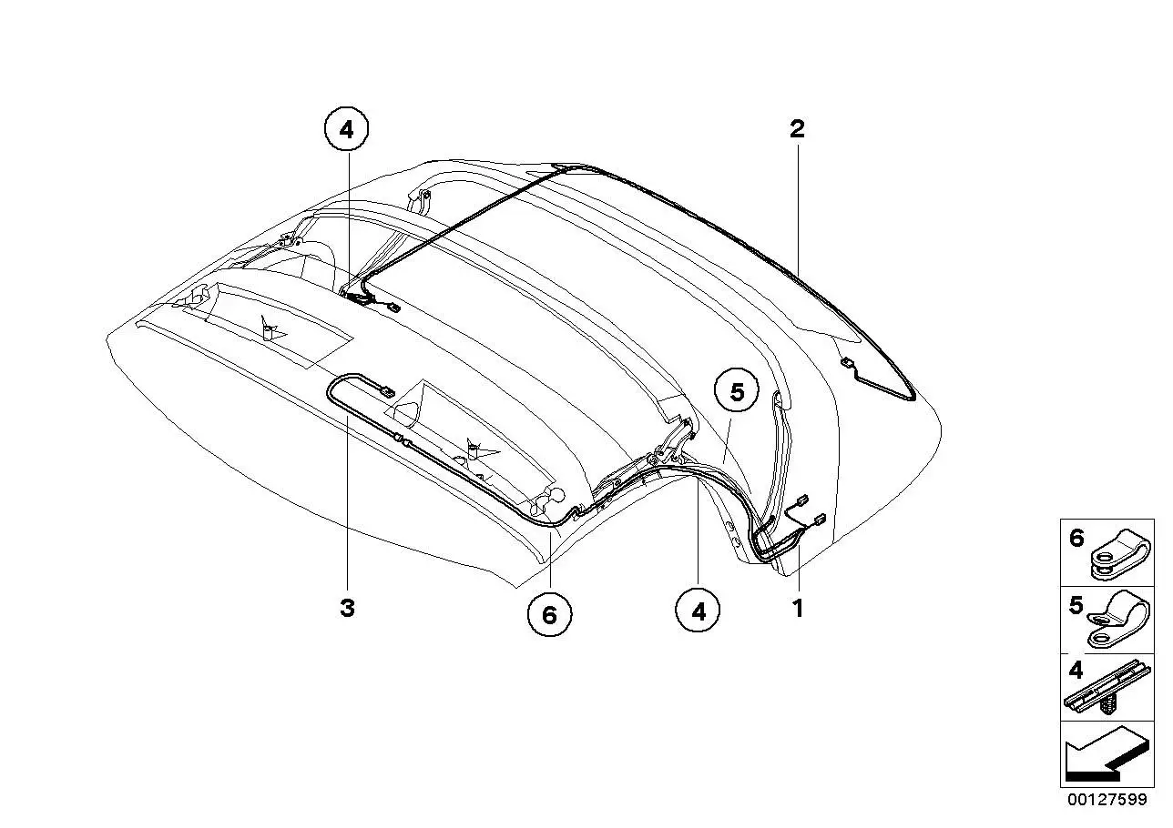 BMW Kabelbaum E85 54347056280 - Bildposition 03