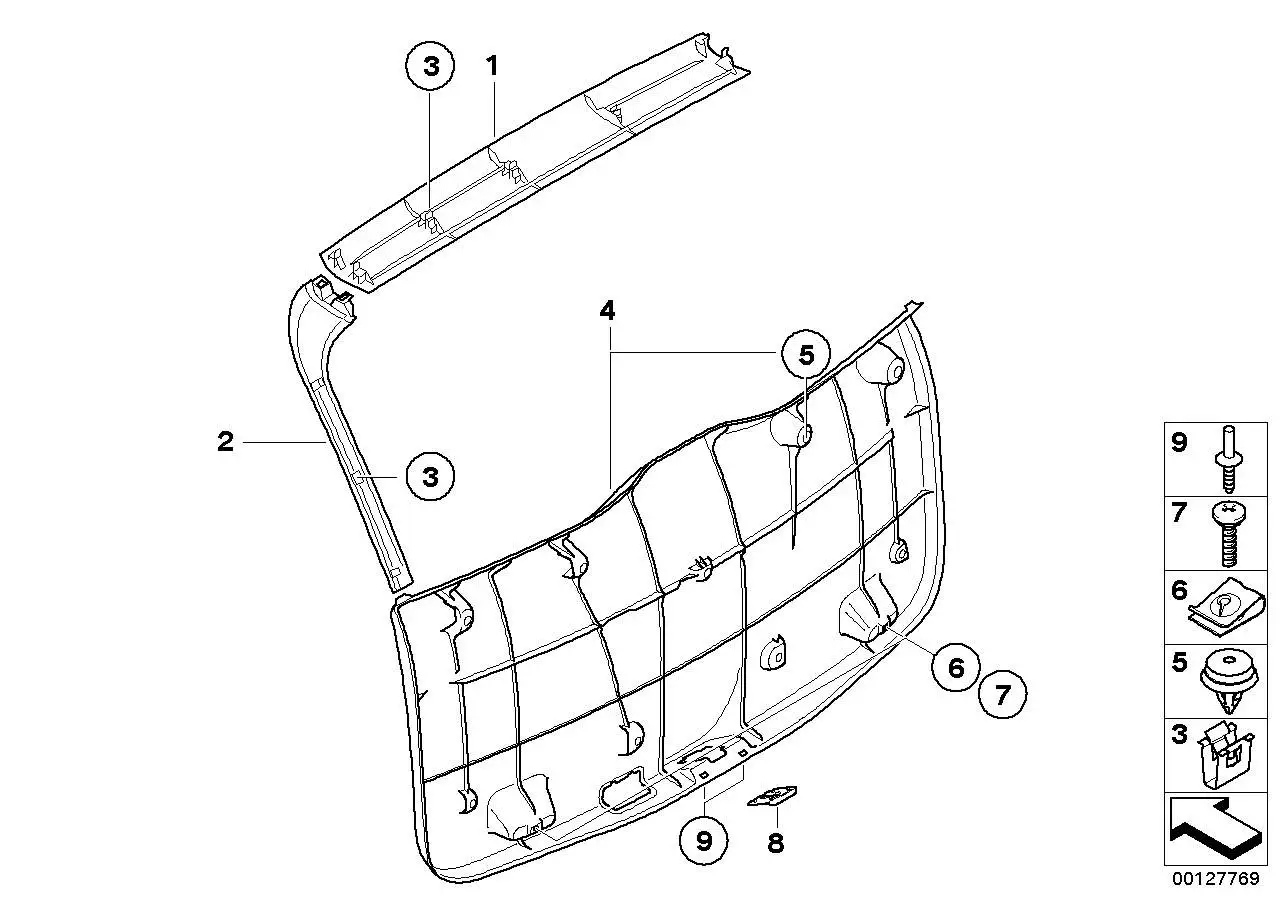 BMW Spreizniet E83 51113416812 - X3 E83