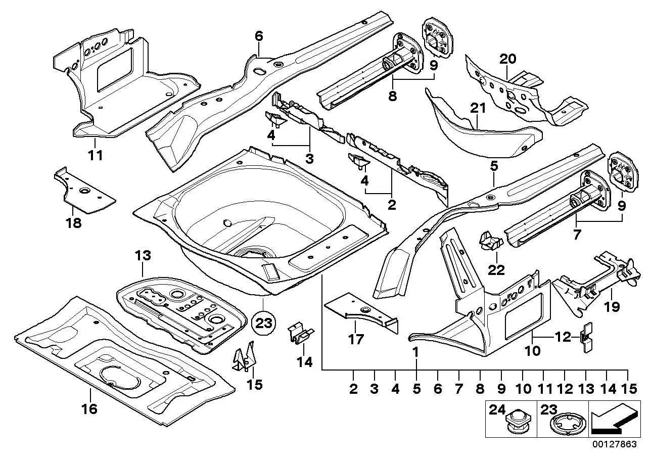 BMW Batterieträger E63 E64 41127125166