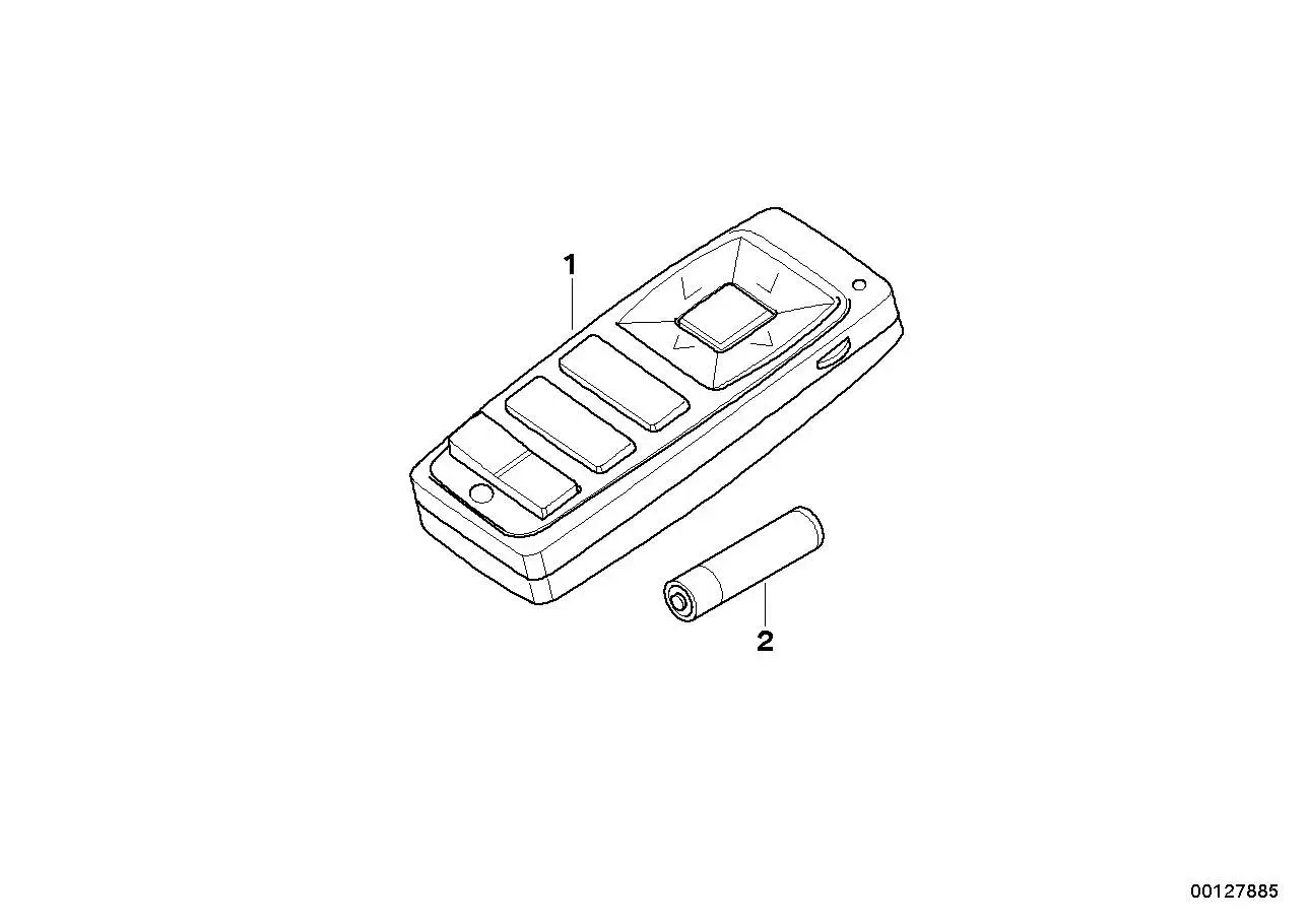 BMW Fondfernbedienung E70 E71 E72 65506921563 - X5 E70, X6 E71