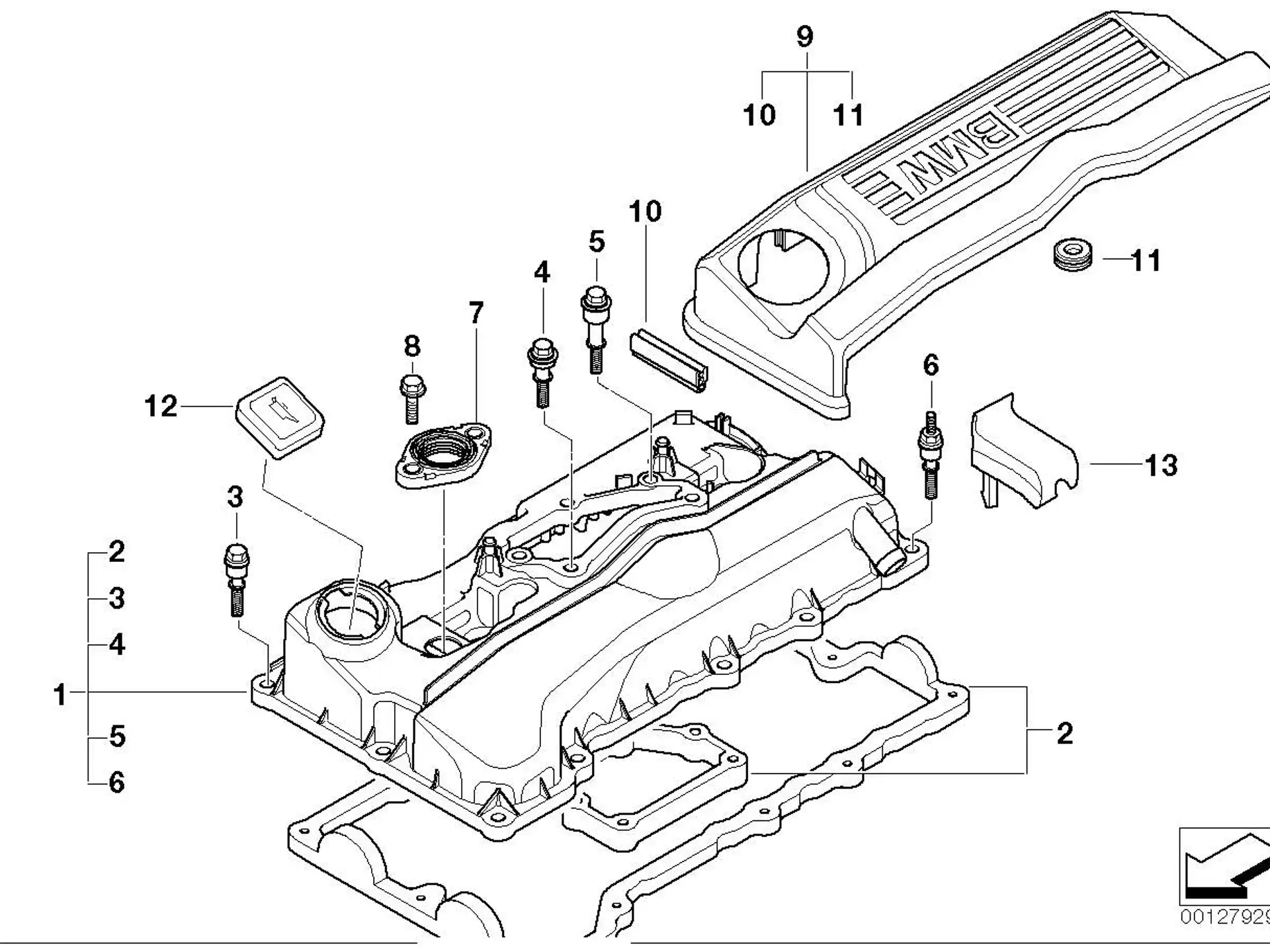 BMW Dichtungsflansch E46 E60 E70 E71 E81 E82 E83 E84 E85 E87 E88 E89 E90 E91 E92 E93 F01 F02 F06 F07 F10 F11 F12 F13 F15 F16 F20 F21 F22 F23 F25 F26 F30 F31 F32 F33 F34 F36 F80 F82 F83 F87 F87N 11377502022