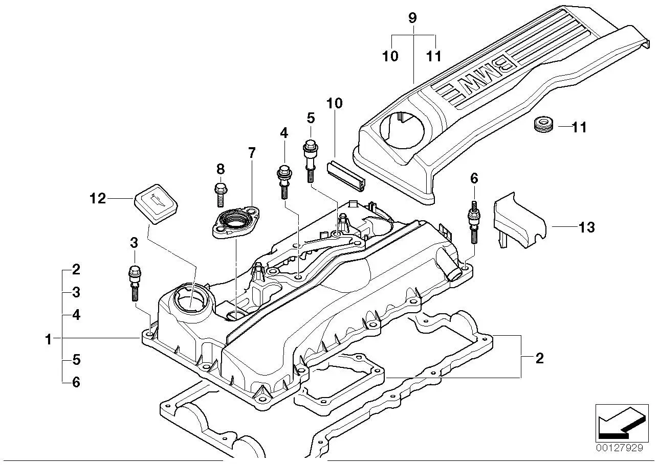 BMW Dichtungsflansch E46 E60 E70 E71 E81 E82 E83 E84 E85 E87 E88