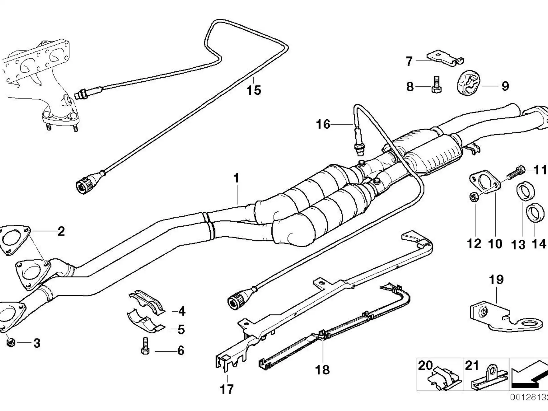 BMW Halteblech E36 18211723649
