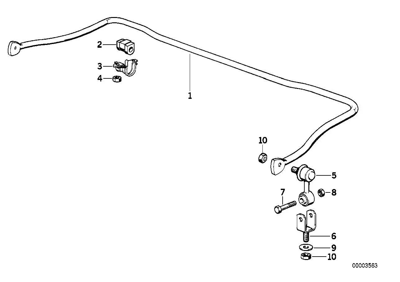 BMW Stabilisator vorn 31351090858 - Z3 E36