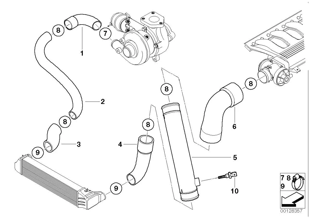 BMW Druckrohr E38 E39 11612247902