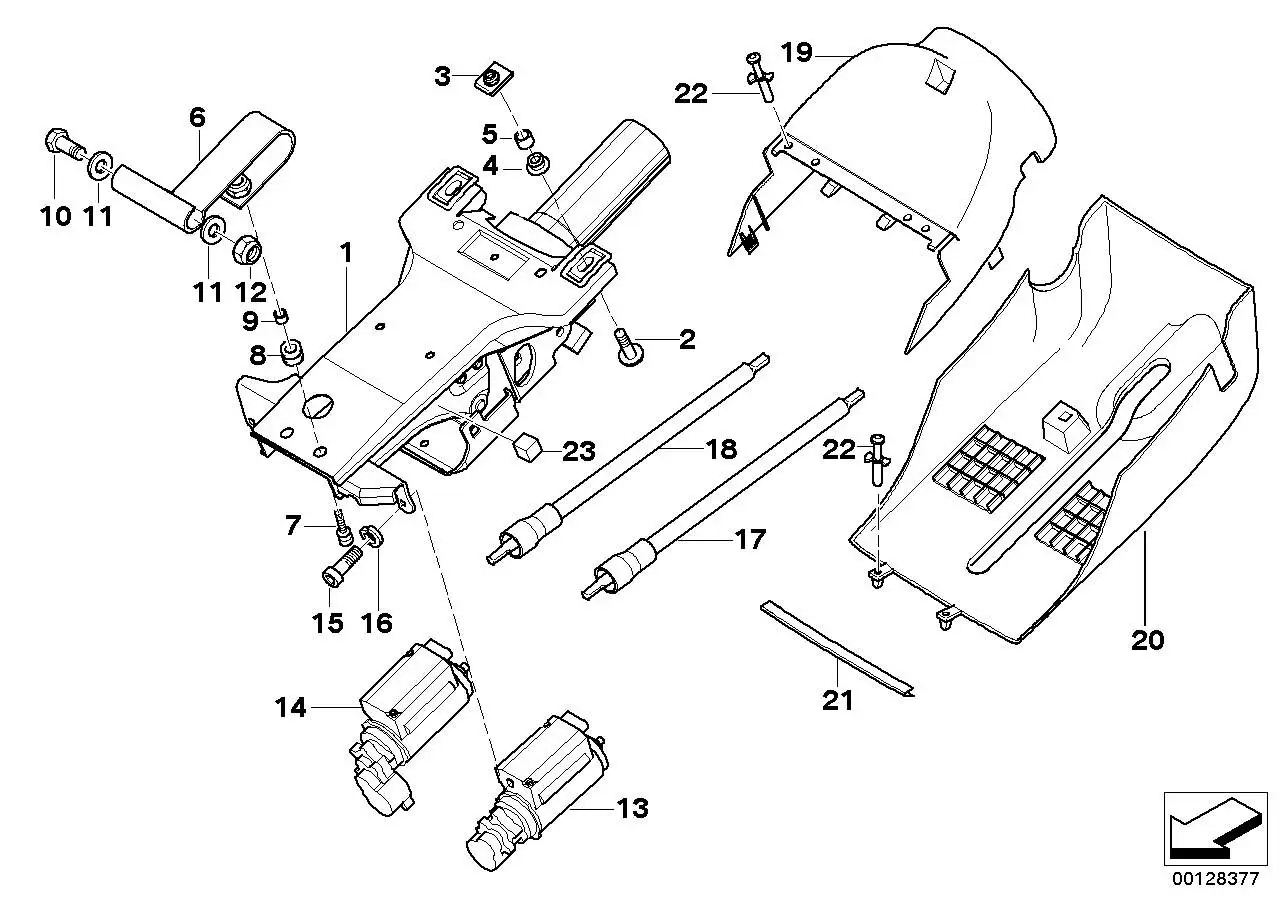 BMW Welle Höhenverstellung E31 E38 E39 E53 32316760684