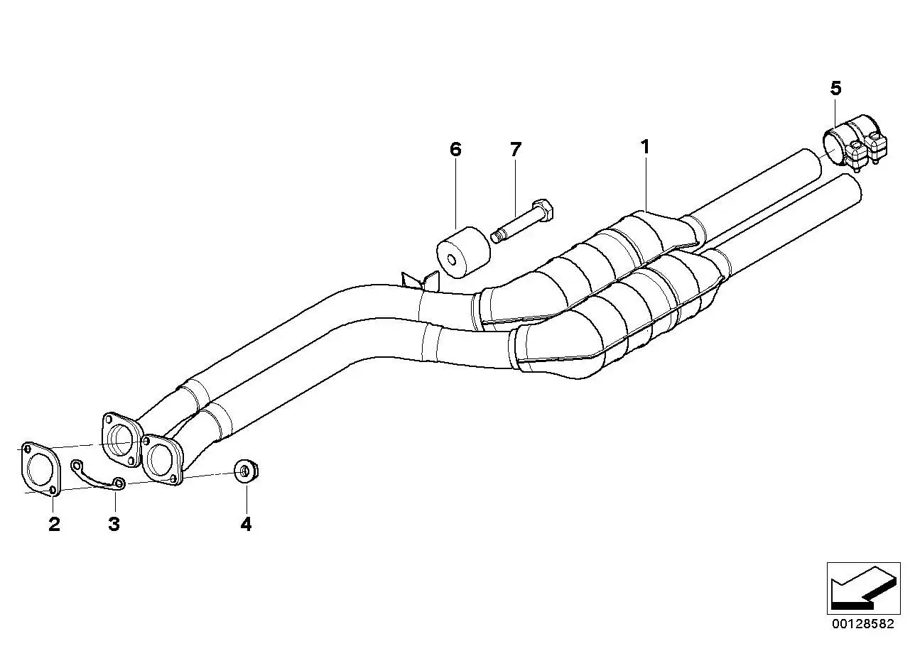 BMW Flanschbrille E85 18207528127 - Bildposition 03