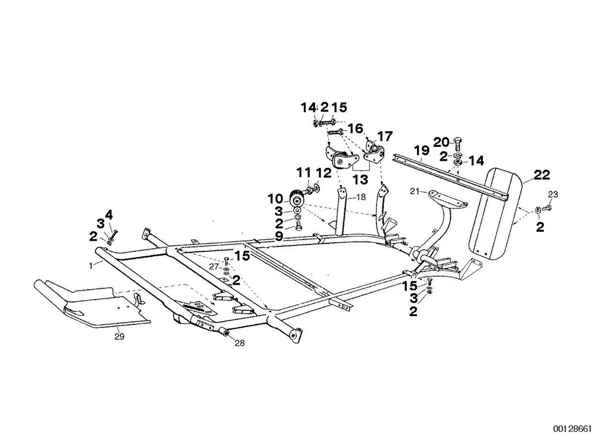 BMW Sechskantschraube R45 R45T R65 R65T E31 E34 E36 E38 E39 E46 E52 E53 E60 E61 E63 E64 E65 E66 E70 E71 E72 E81 E82 E83 E84 E85 E86 E87 E88 E90 E91 E92 E93 F01 F02 F04 F06 F07 F10 F11 F12 F13 F15 F16 I01 07119902901