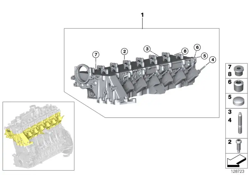 BMW Stiftschraube E38 E39 E46 E53 E60 E61 E63 E64 E65 E66 E70 E71