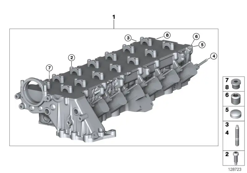 BMW Zylinderkopf E46 E53 E60 E61 E65 11127806059