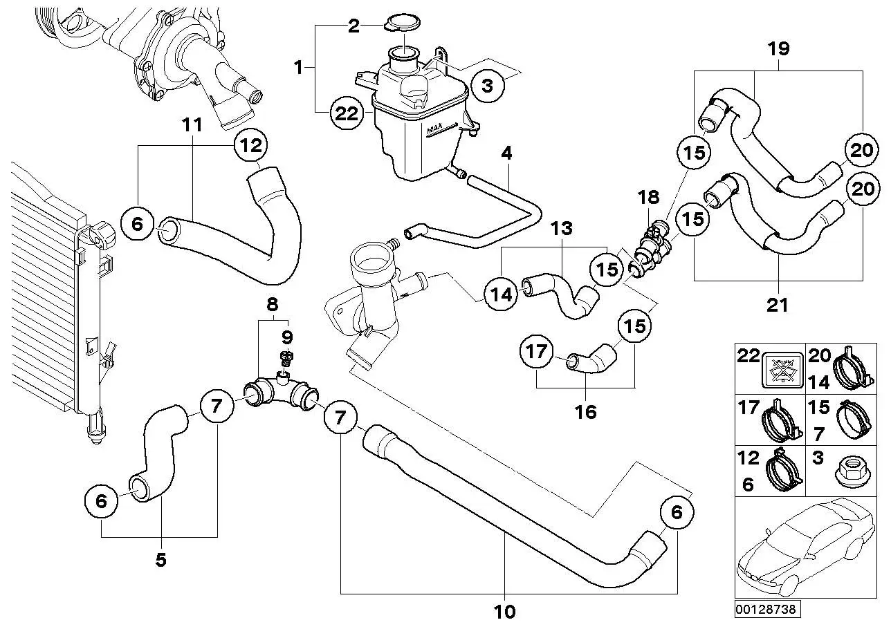 BMW Hinweisschild R50 R52 17117532981