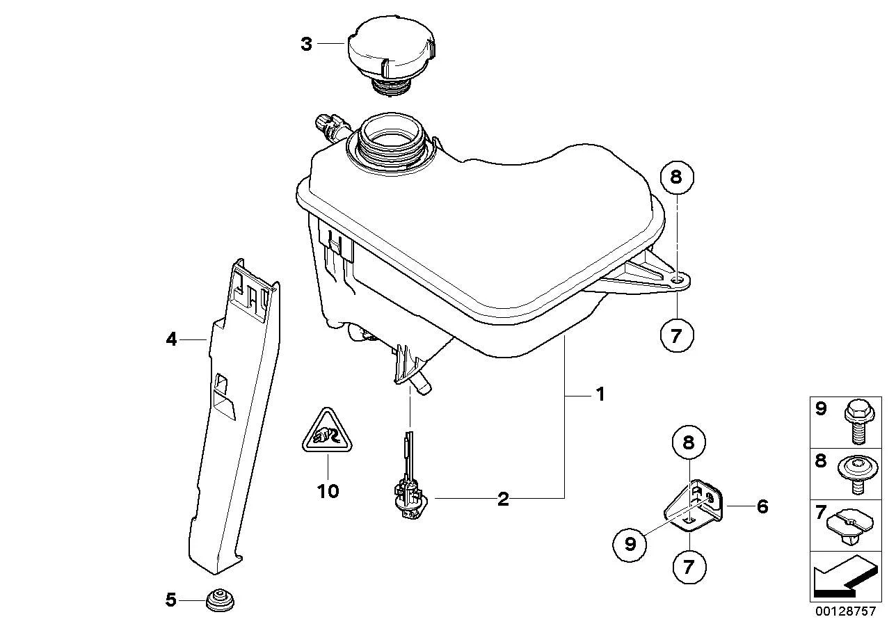 BMW Ausgleichsbehälter E60 E61 E63 E64 E65 E66 E83 17137800292