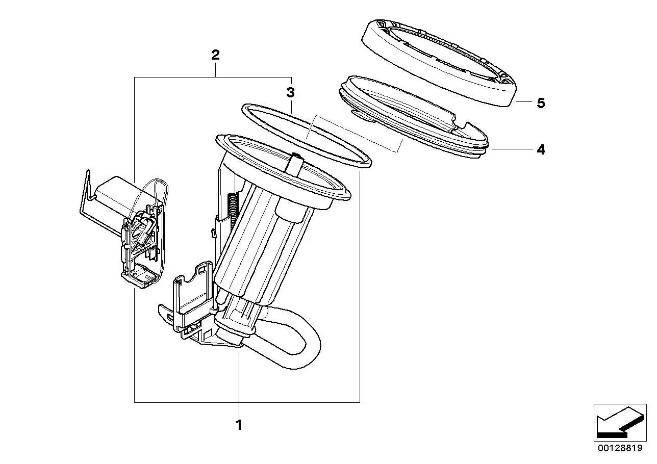 BMW Adapter für Kraftstofftank E60 E61 E63 E64 E65 E66 E83 161467