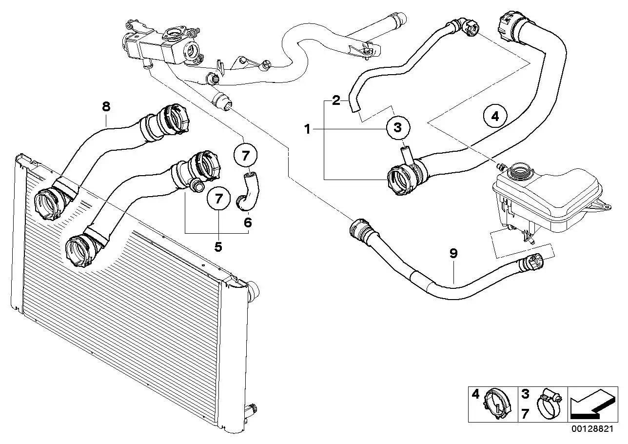 BMW Kühlmittelschlauch E60 E61 17127789723