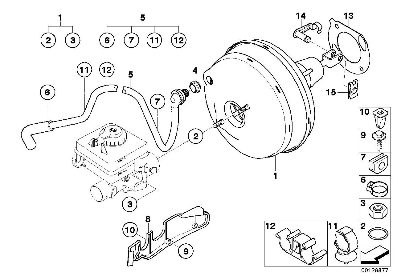 BMW Unterdruckleitung E60 E61 E63 E64 11667610749