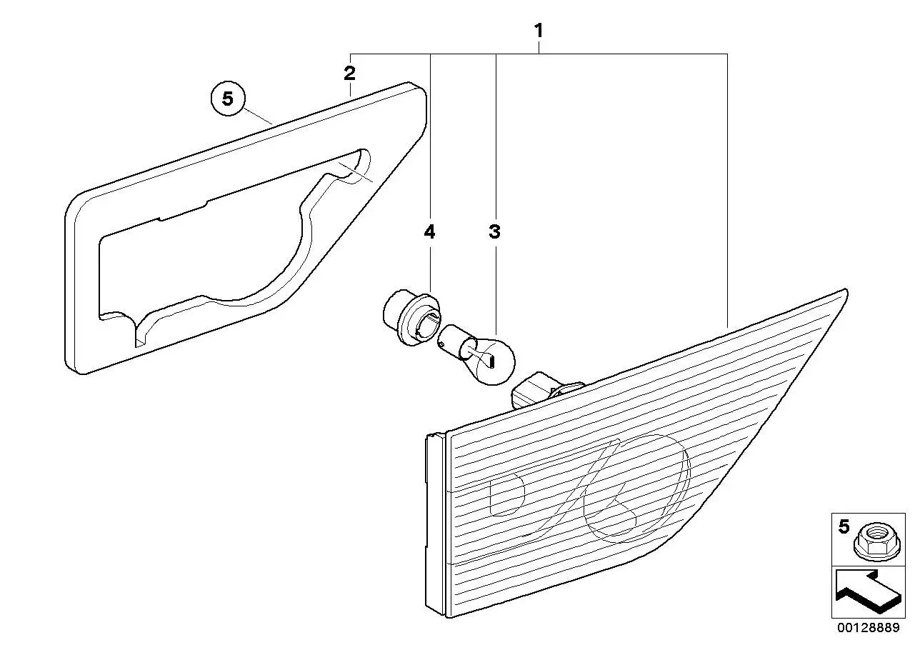 BMW Heckleuchte Heckklappe rechts E83 63213420206 - X3 E83