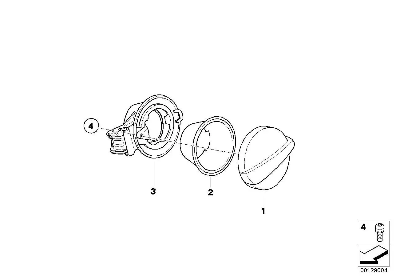 BMW Linsenschraube R50 R53 07147125588