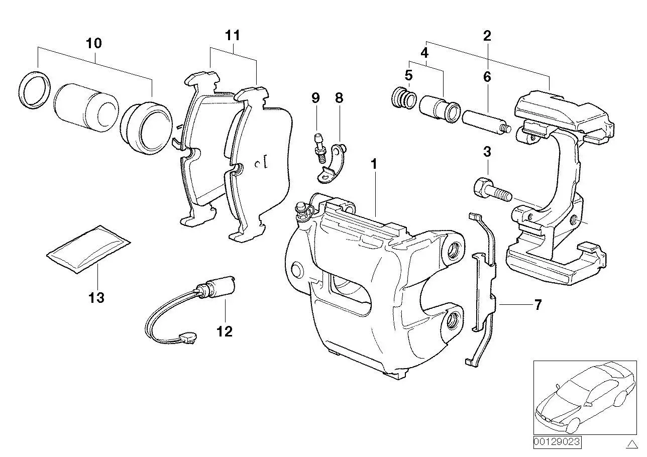 BMW Haltefeder E31 E38 E39 E53 E83 34111163488 - Bildposition 07