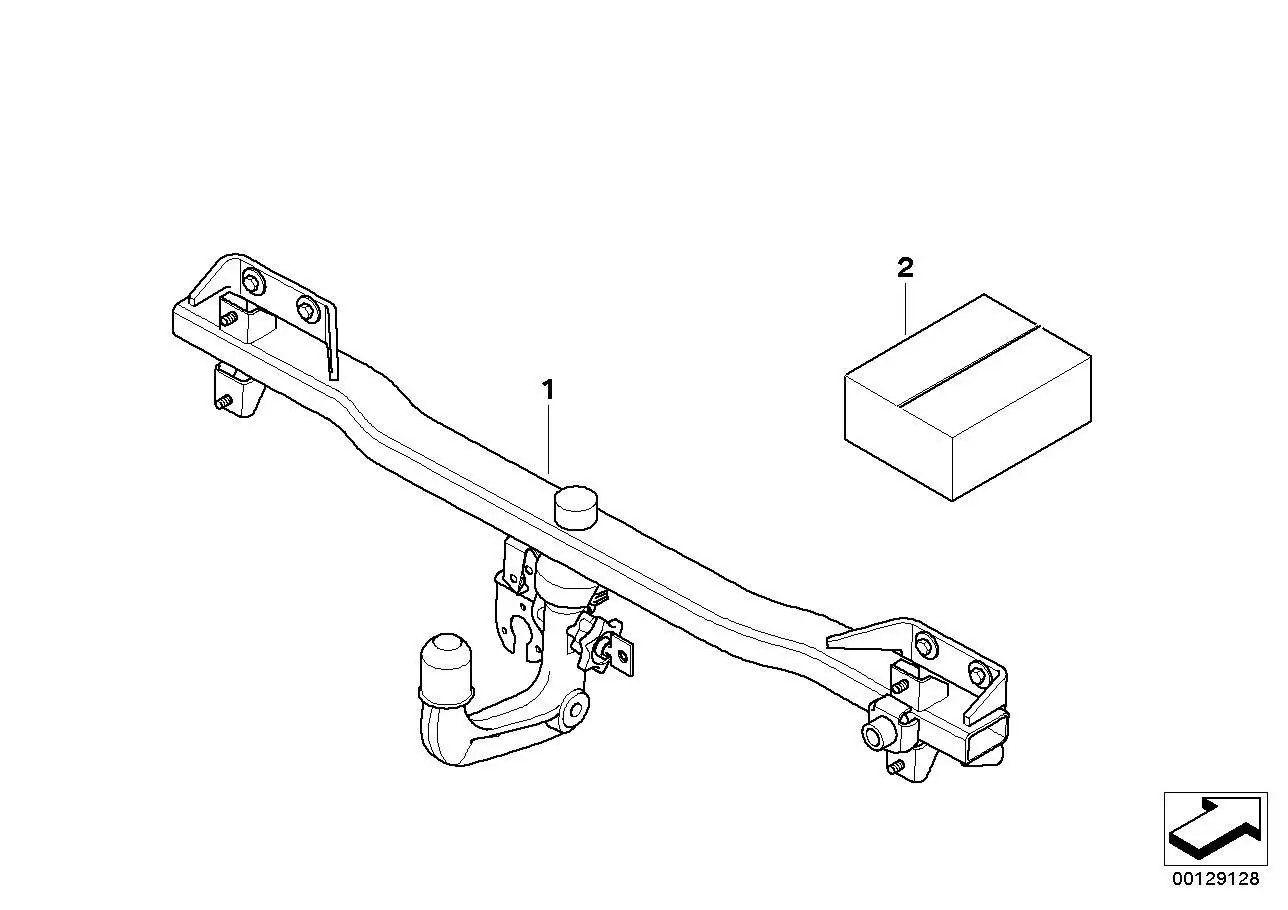 BMW Klappe Anhängerkupplung E83 51123414413 - X3 E83