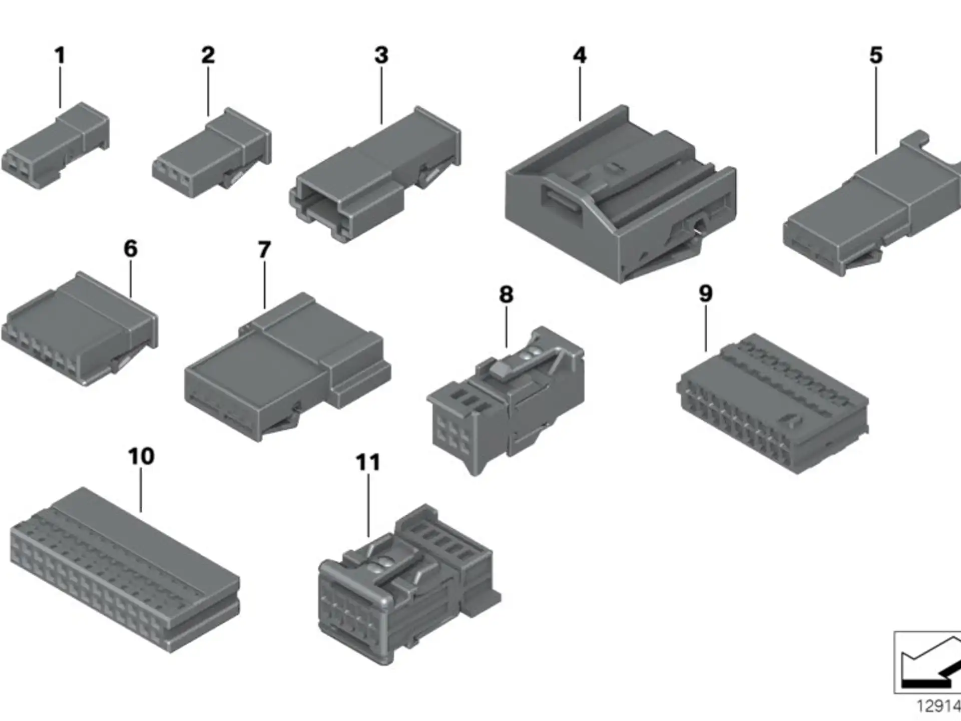 BMW Rep.-Satz Buchsengehäuse E34 E36 E38 E39 E46 E52 E53 E60 E61 E63 E64 E65 E66 E70 E71 E72 E81 E82 E83 E84 E85 E86 E87 E88 E89 E90 E91 E92 E93 F01 F20 F21 F25 F30 F31 F32 F33 F34 F36 F39 F80 F82 G14 G15 G20 G29 M40i I01 I12 I15 R50 R52 R53 R55 R56 R57 R