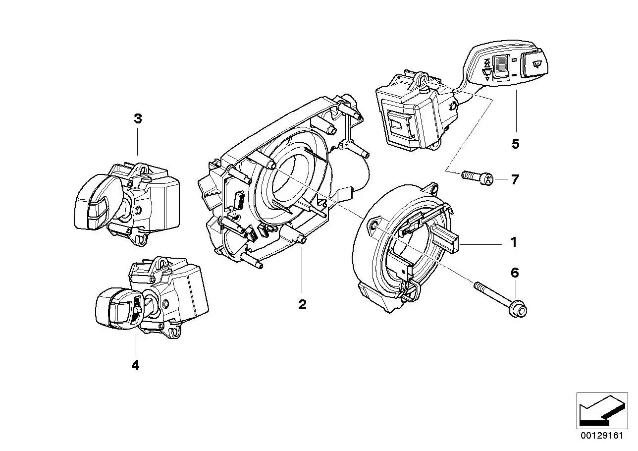 BMW Schaltzentrum Lenksäule E60 E61 E63 E64 61319136898