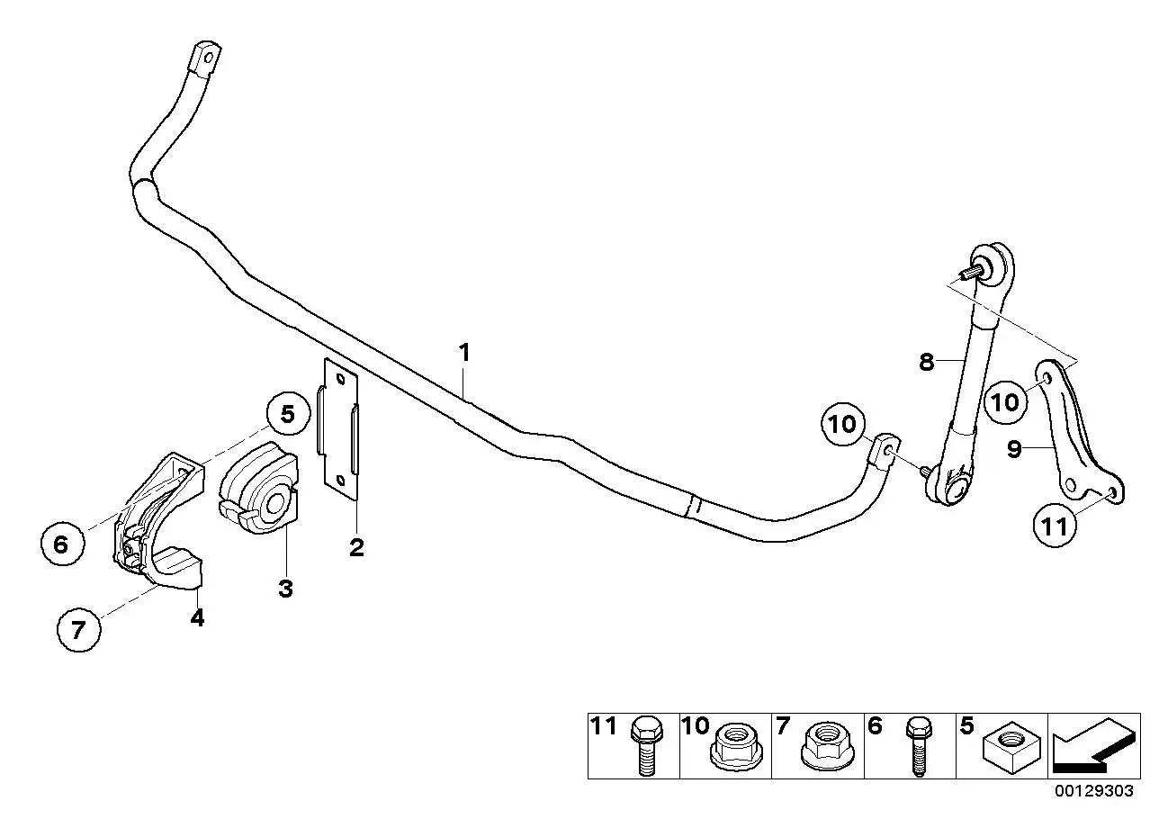 BMW Halter Pendelstütze links E60 E61 E63 E64 31356758527
