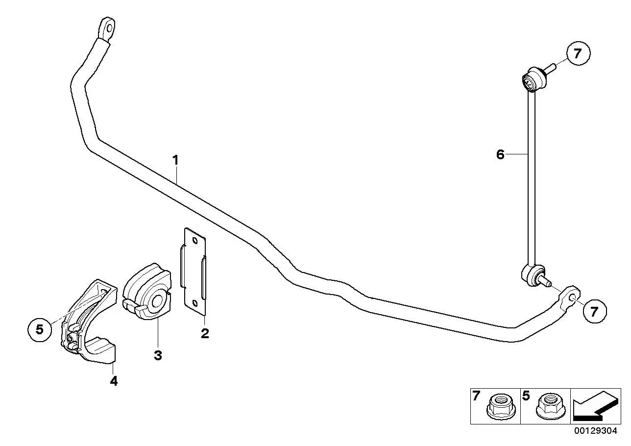 BMW Pendelstütze vorn rechts E65 E66 31306781546