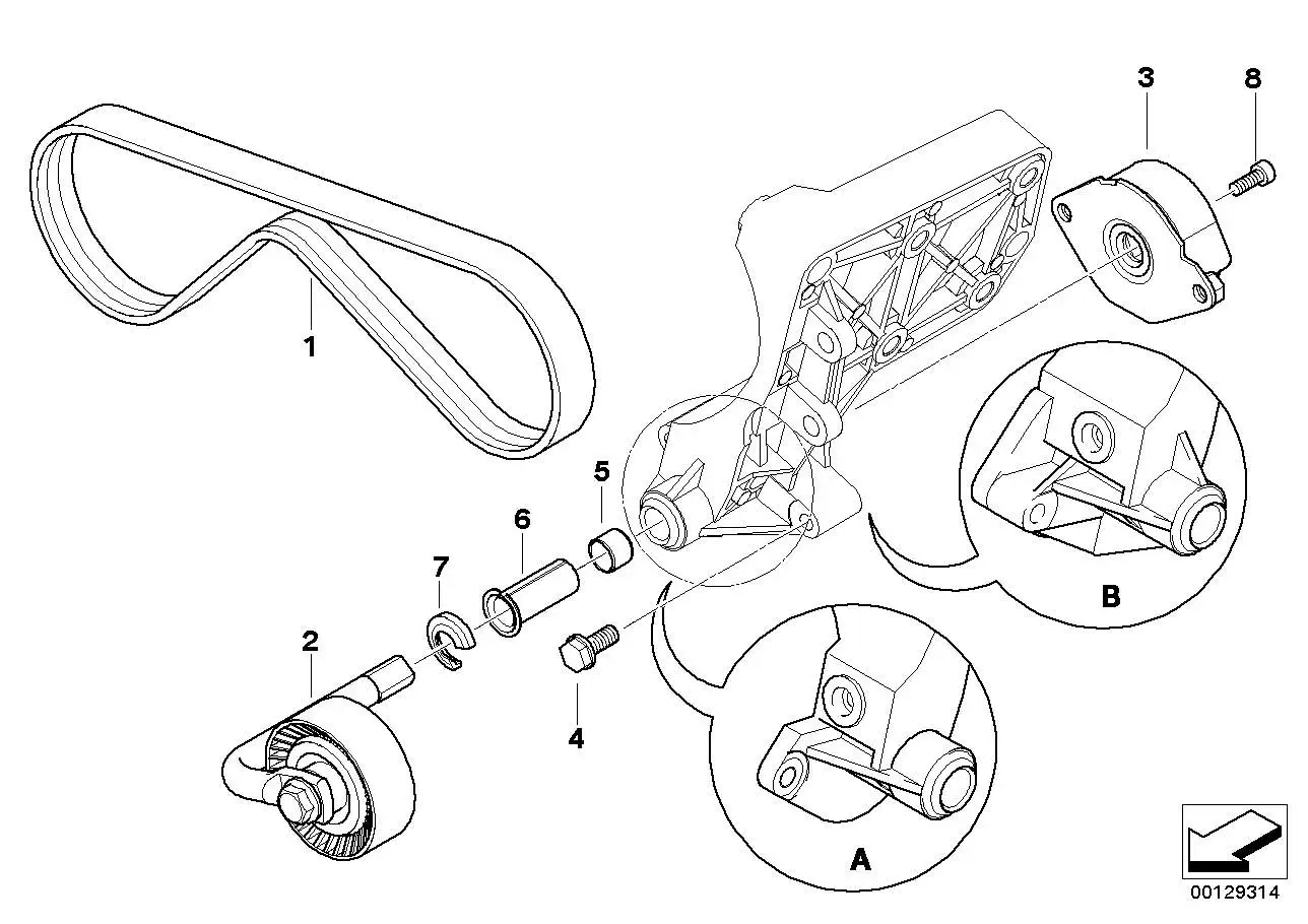 BMW Spannhebel E38 E39 E46 E53 64557788684 - Bildposition 02