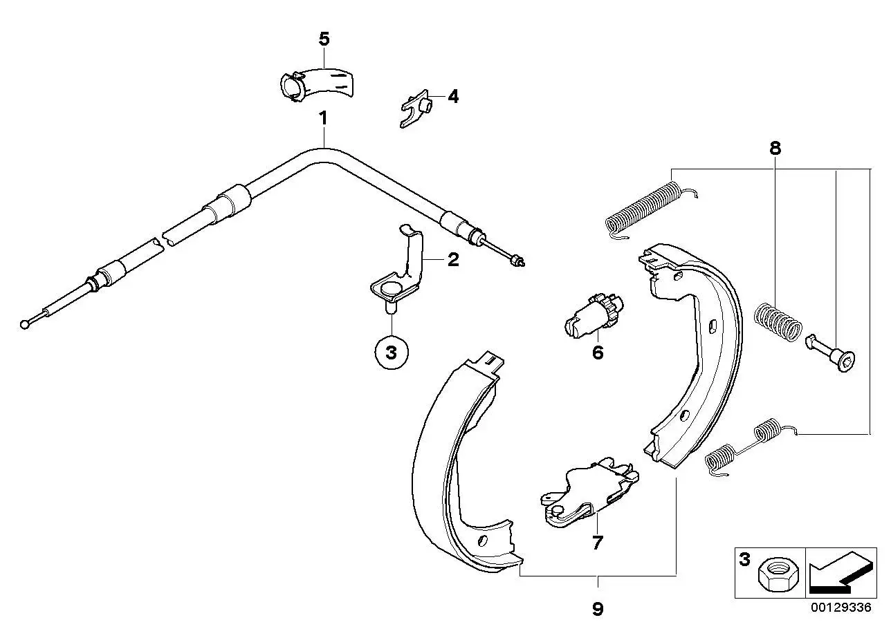 BMW Reparatursatz Federn E83 34410417558 - Bildposition 08
