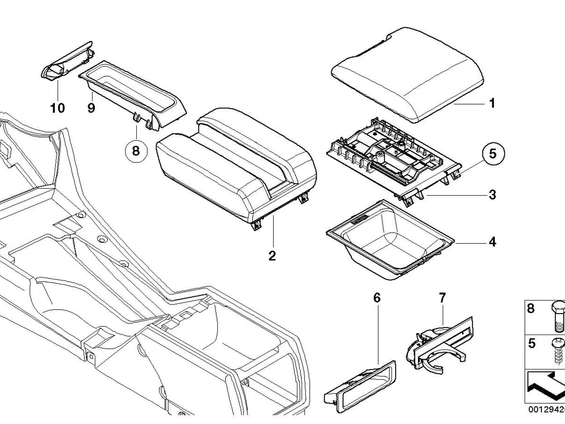 BMW Schraube thermoplastische Kunststoffe E38 E39 07129900669