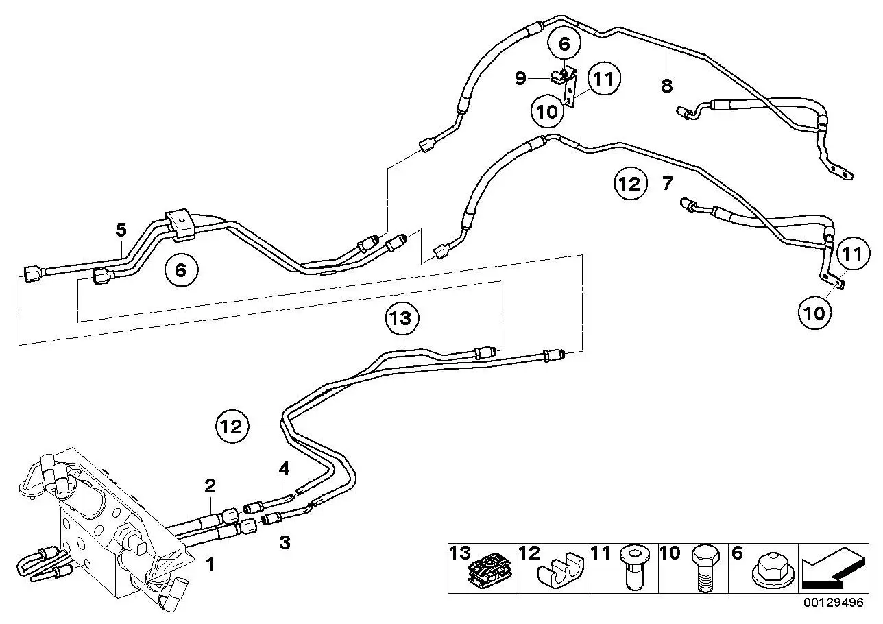 BMW Druckleitung E63 E64 37106769932