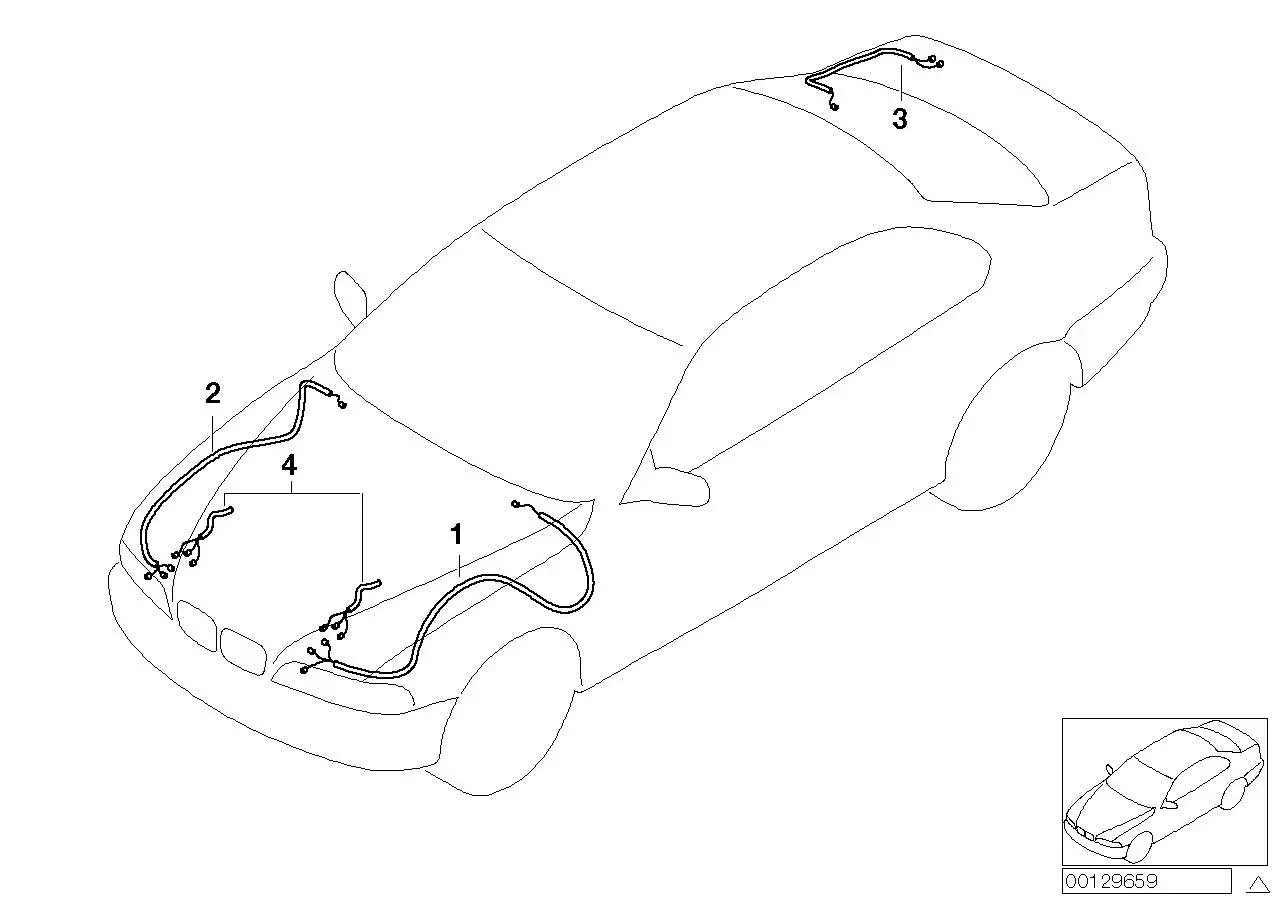 BMW Rep.-Kabelsatz Scheinwerfer E46 61126936975 - 3er E46 Cabrio