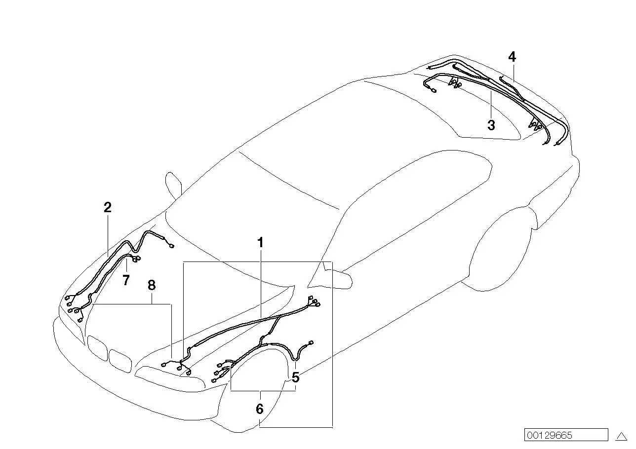 BMW Rep.-Kabelsatz Heckklappe E39 61118379472