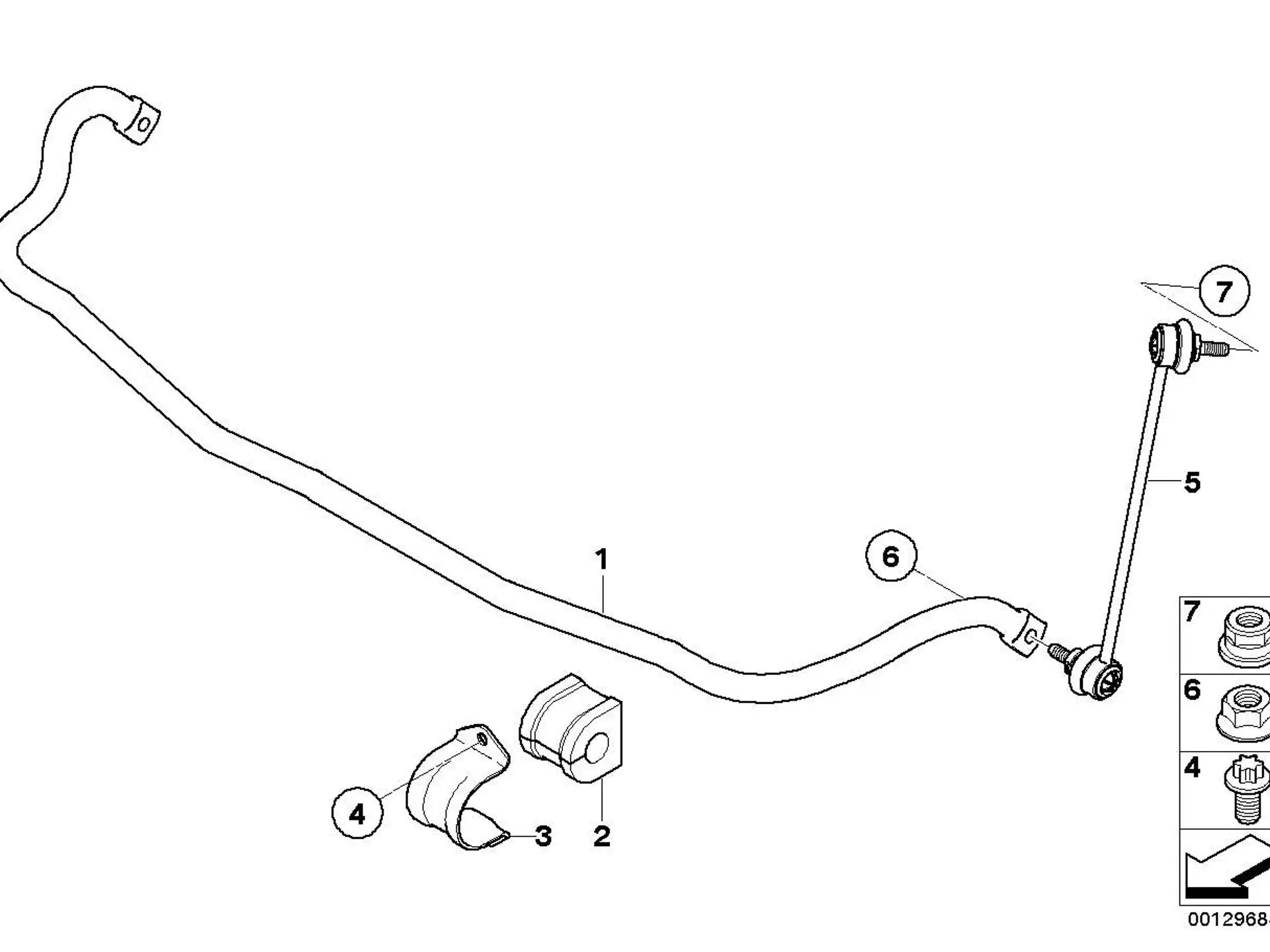 BMW Schraube Aussentorx E83 F01 F02 F06 F07 F10 F11 F12 F13 R55 R56 R57 R58 R59 R60 R61 31303411645